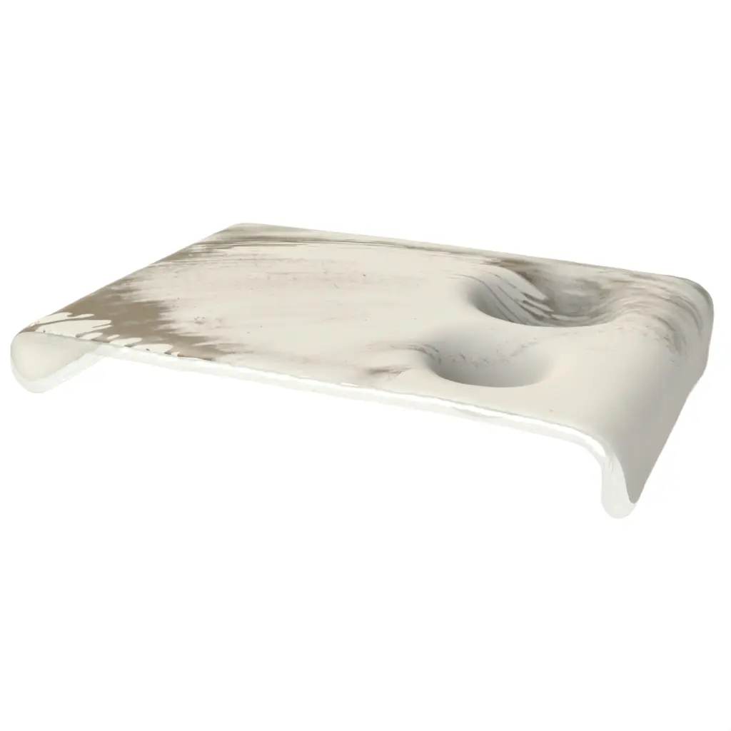 Olive Oil Dipping Dish in Birch White - Restaurant Bowls - 3/4 View