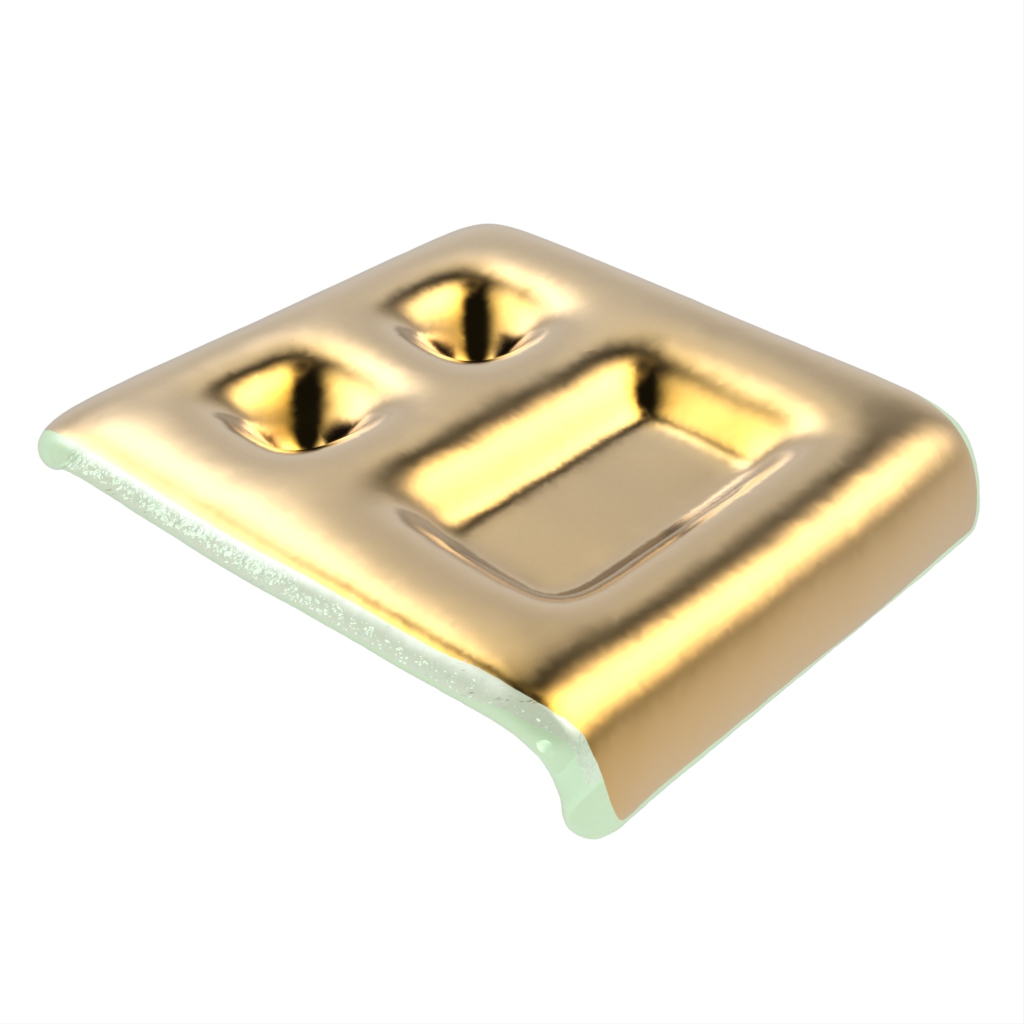 Olive Oil Dipping Dish in Pure Gold - Restaurant Bowls - 3/4 View