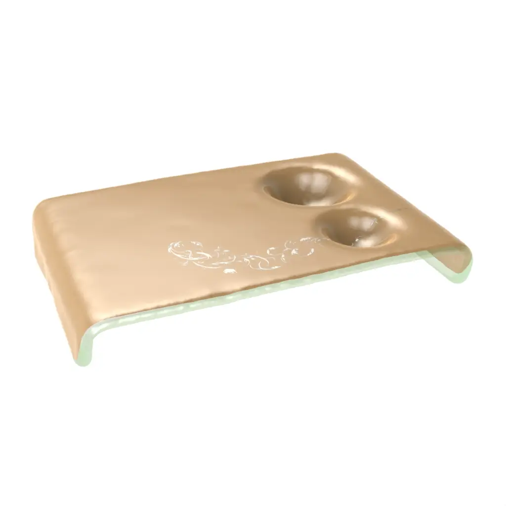 Olive Oil Dipping Plate in Old Gold - Restaurant Bowls - 3/4 View