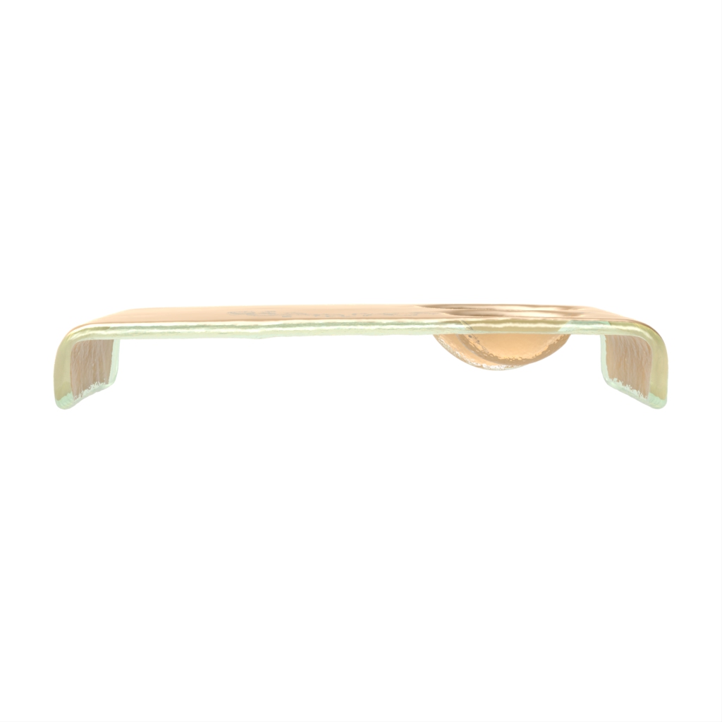 Olive Oil Dipping Plate in Old Gold - Restaurant Bowls - Side View