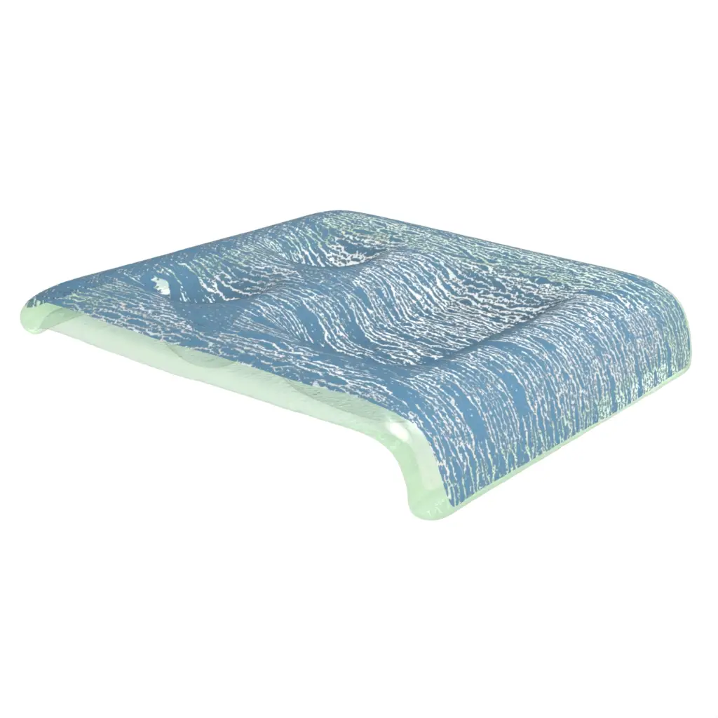 Olive Oil Plate in Niagara Blue - Restaurant Bowls - 3/4 View