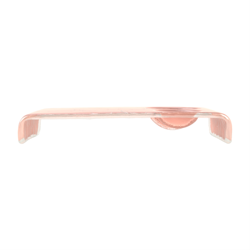 Rectangular Sushi Plate in Light Salmon Pink - Specialty Dinnerware - Side View