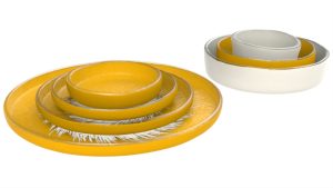 High Rim Dinnerware, Italian Palette, PPF272