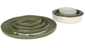 High Rim Dinnerware, Italian Palette, PPF584