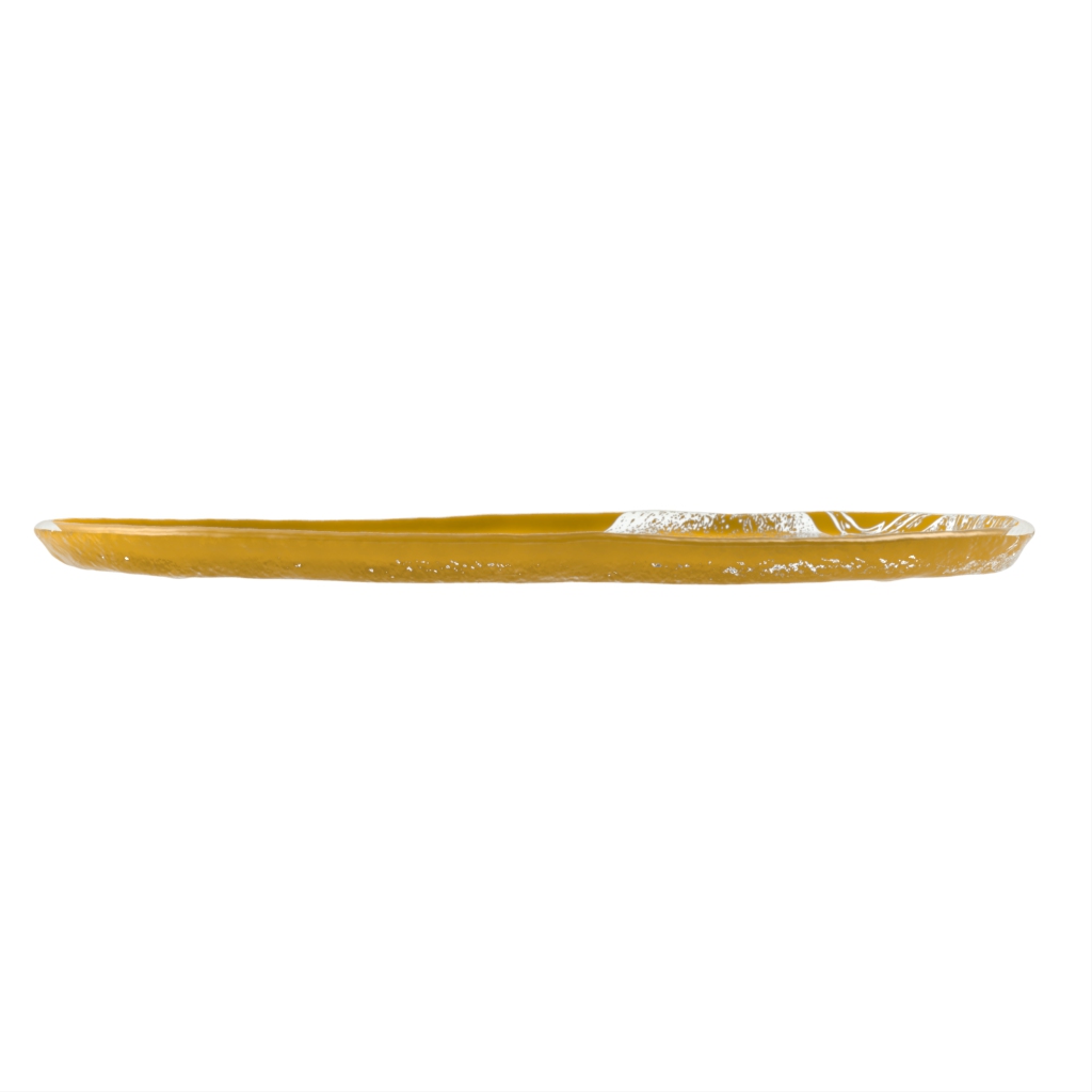 Canape Serving Tray in Freesia Yellow - Buffet Serveware - Side View