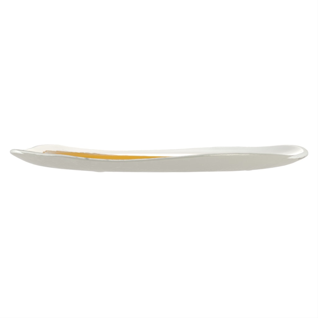 Contemporary Dinner Plate in Lily White - Restaurant Plates - Side View
