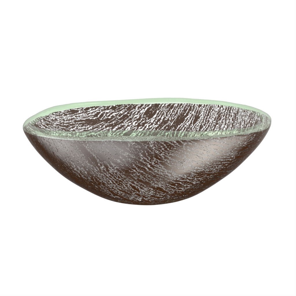 Deep Serving Bowls - Buffet Serveware | MyGlassStudio - Side View
