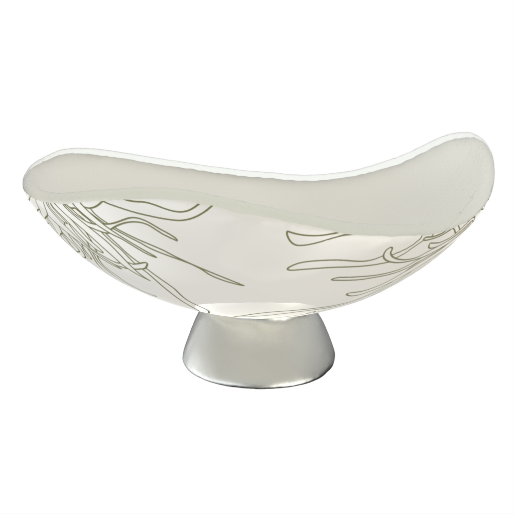 Footed Bowl in Lily White - Welcome Amenities - Side View