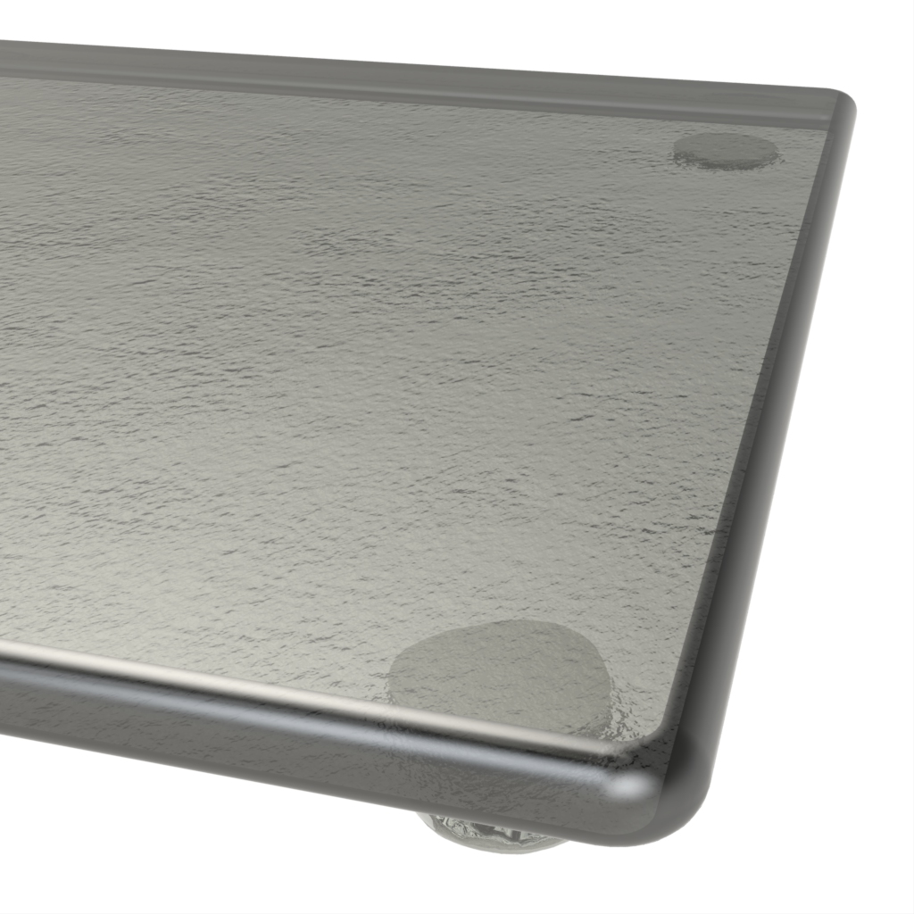 Footed Serving Board - Serving Dishes | MyGlassStudio - Detail View
