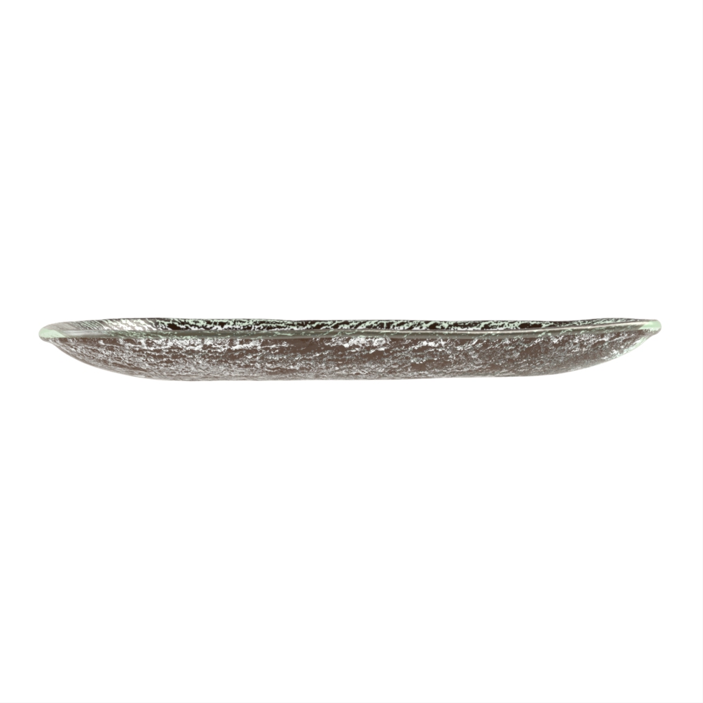 Glass Appetizer Plates - Side Plates | MyGlassStudio - Side View
