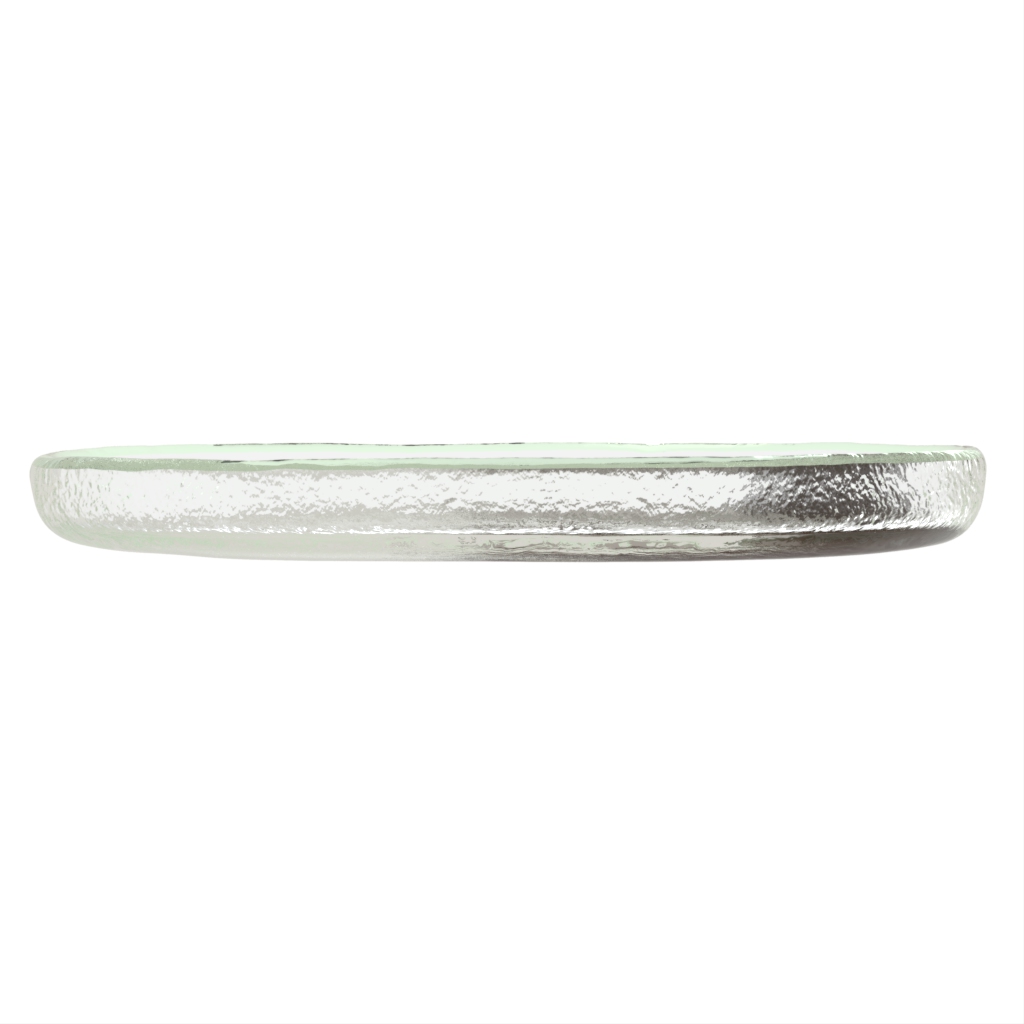 Glass Appetizer Plates - Side Plates | MyGlassStudio - Side View