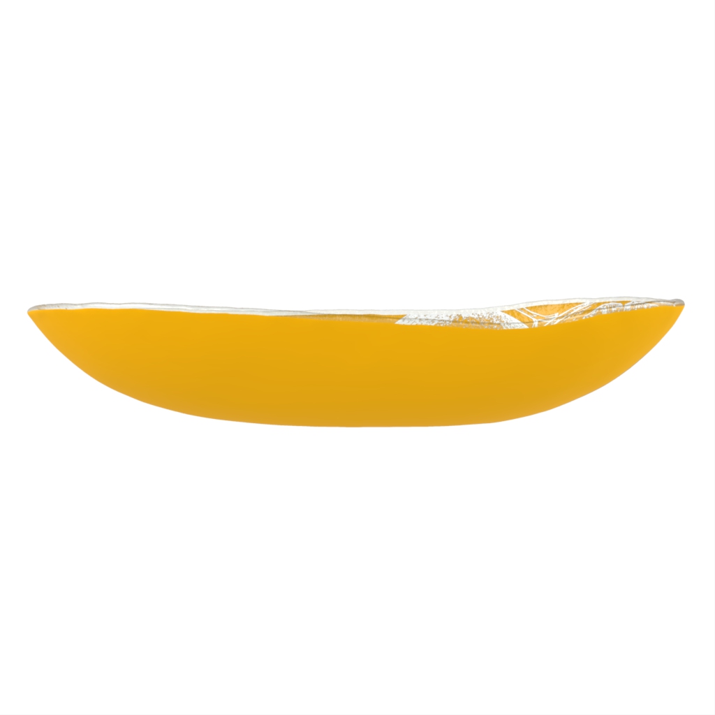 Large Buffet Serving Bowl in Freesia Yellow - Buffet Serveware - Side View