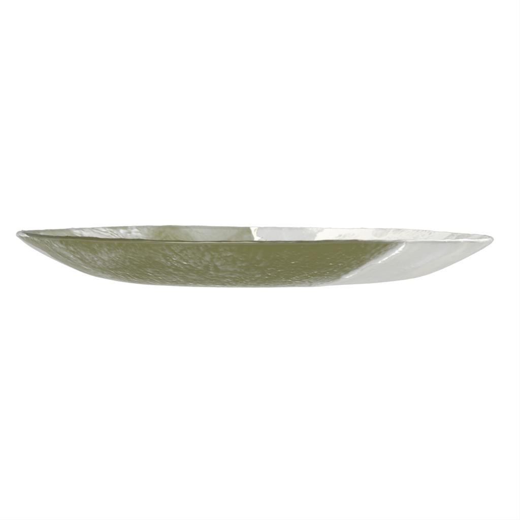 Large Shallow Bowl in Milk White - Restaurant Bowls - Side View
