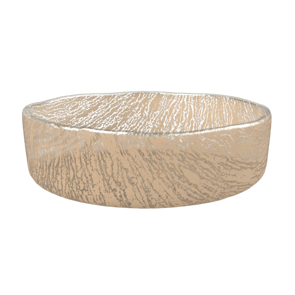 Low Glass Bowl - Restaurant Bowls | MyGlassStudio - Side View