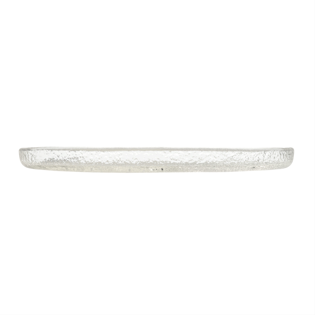 Modern Appetizer Plates - Side Plates | MyGlassStudio - Side View
