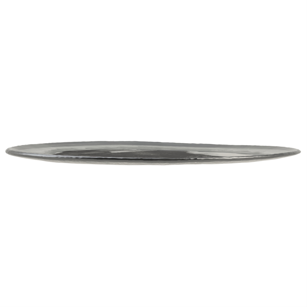 Modern Appetizer Plates - Side Plates | MyGlassStudio - Side View