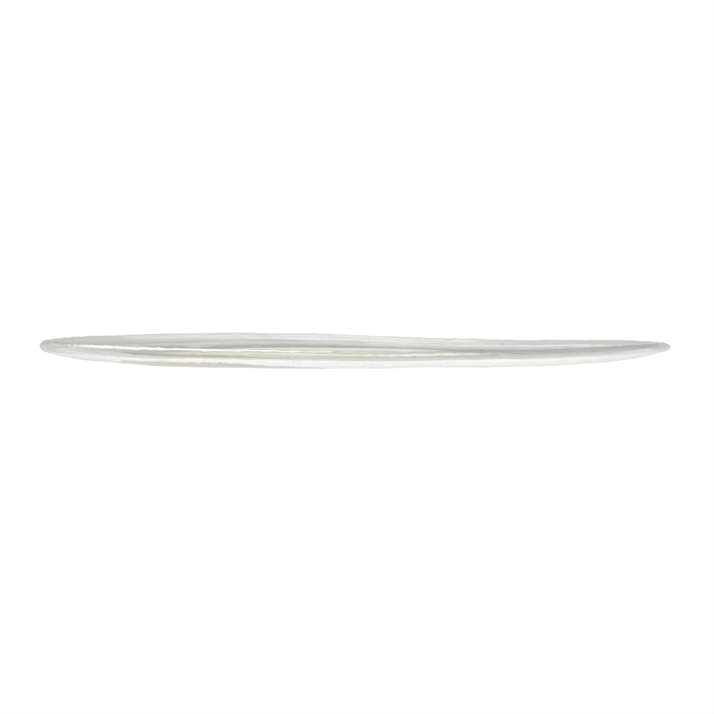 Modern Appetizer Plates - Side Plates | MyGlassStudio - Side View