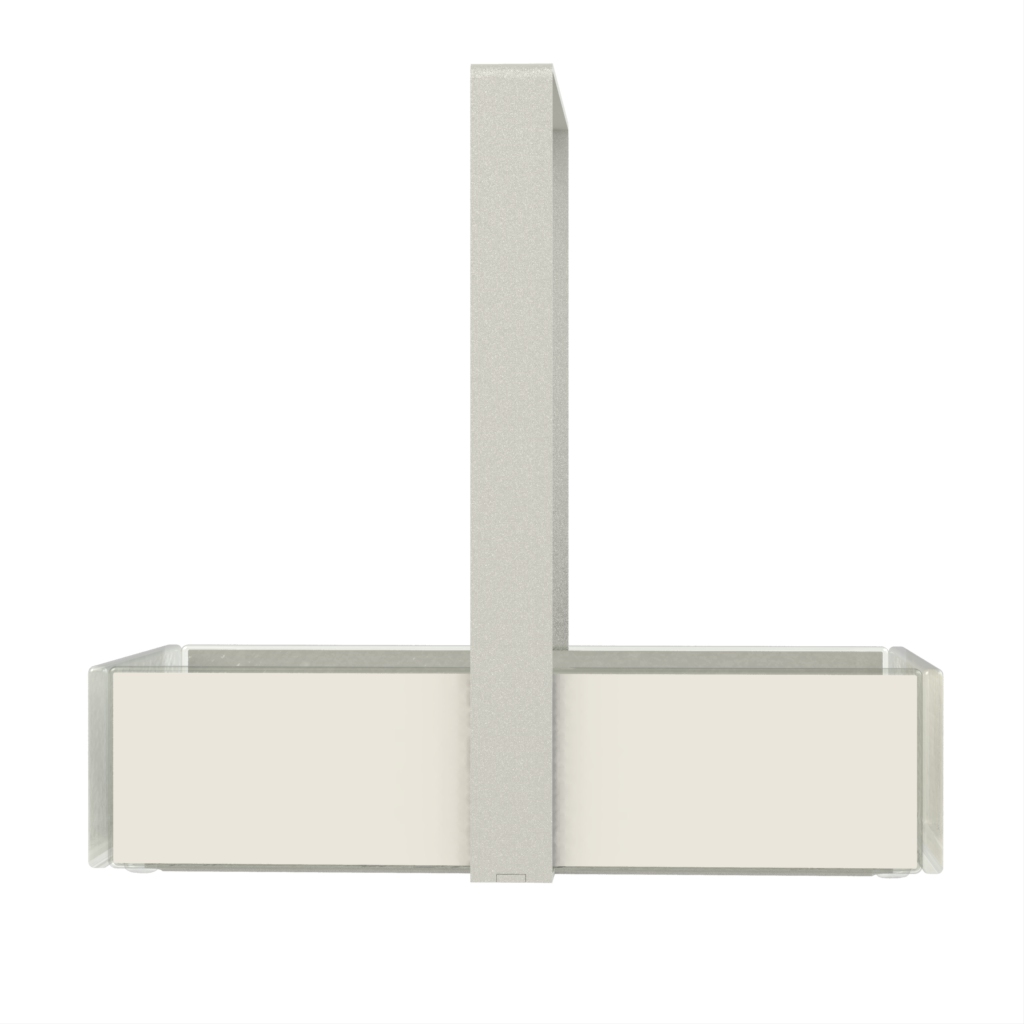 Modern Bread Basket in Lily White - Table Accessories - Side View