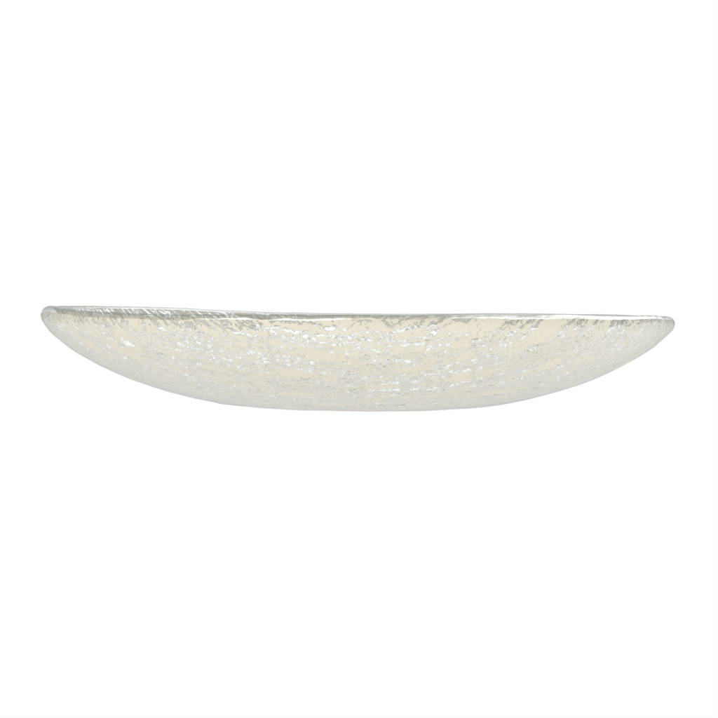 Modern Dinner Plates - Restaurant Plates | MyGlassStudio - Side View