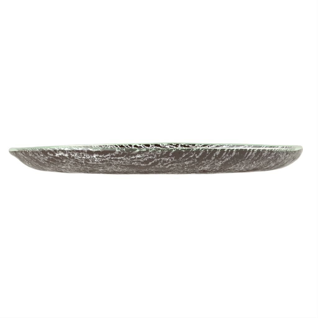 Modern Salad Plates - Side Plates | MyGlassStudio - Side View