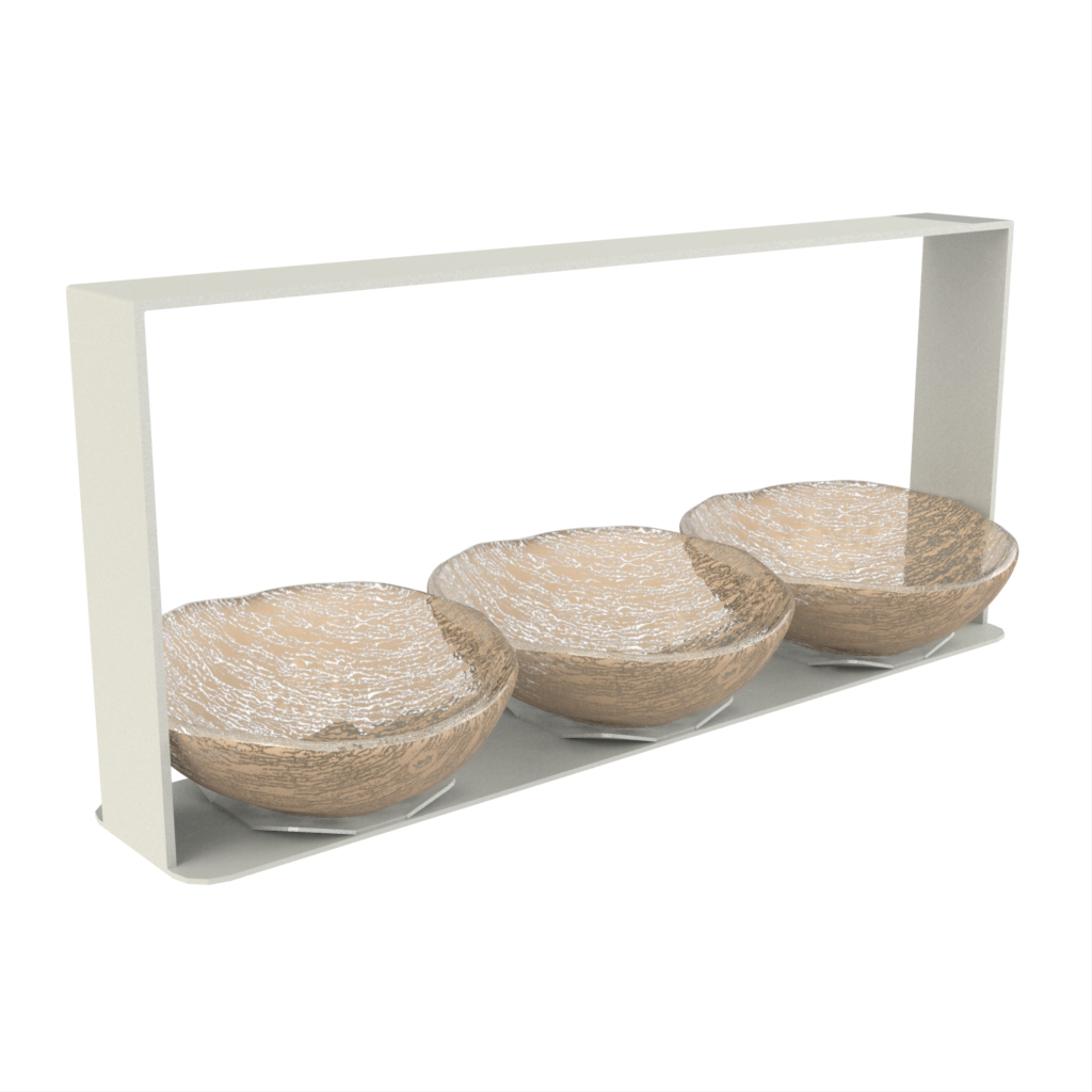 Nut Bowl Set - Snacks Serveware | MyGlassStudio - Side View