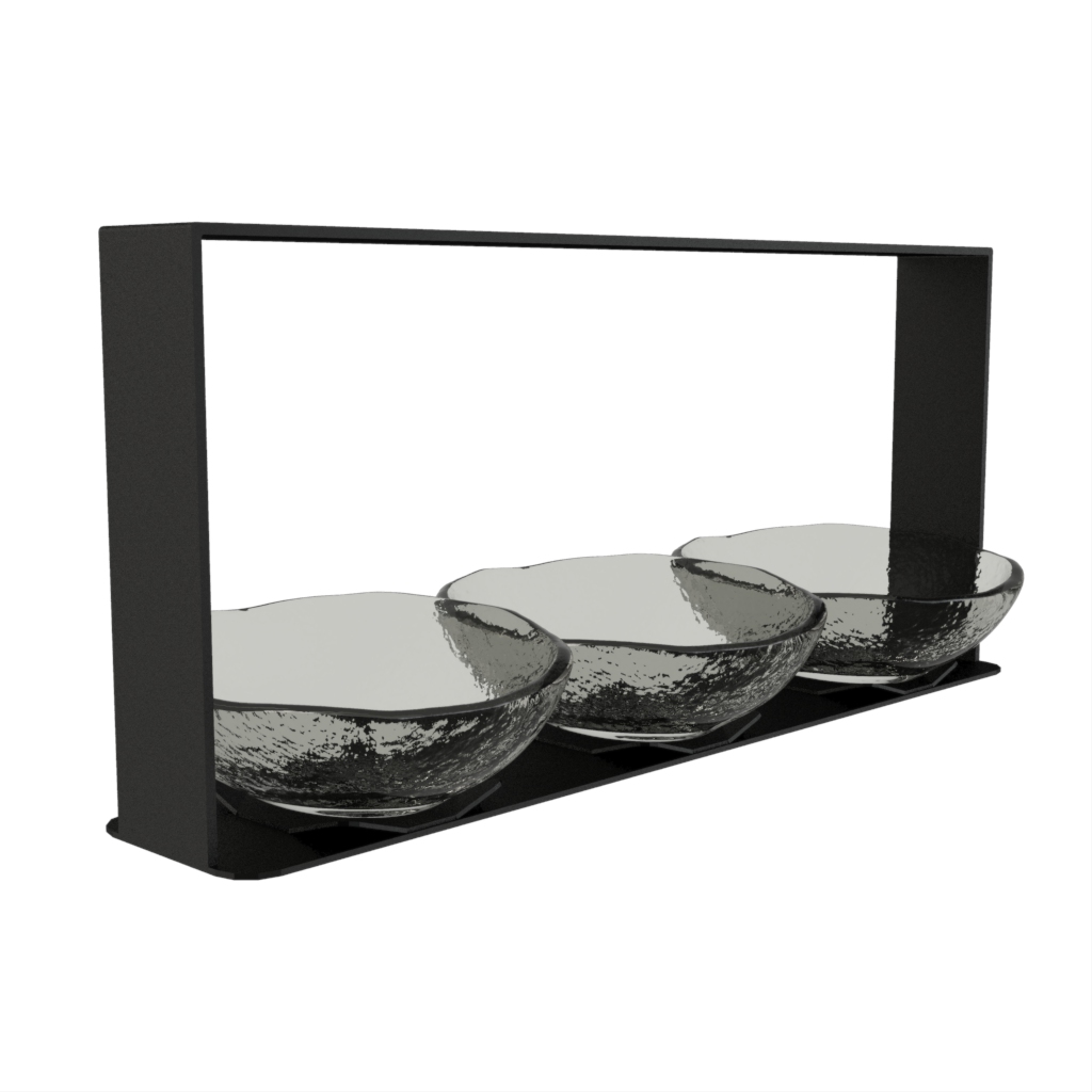 Nut Dish - Snacks Serveware | MyGlassStudio - Side View