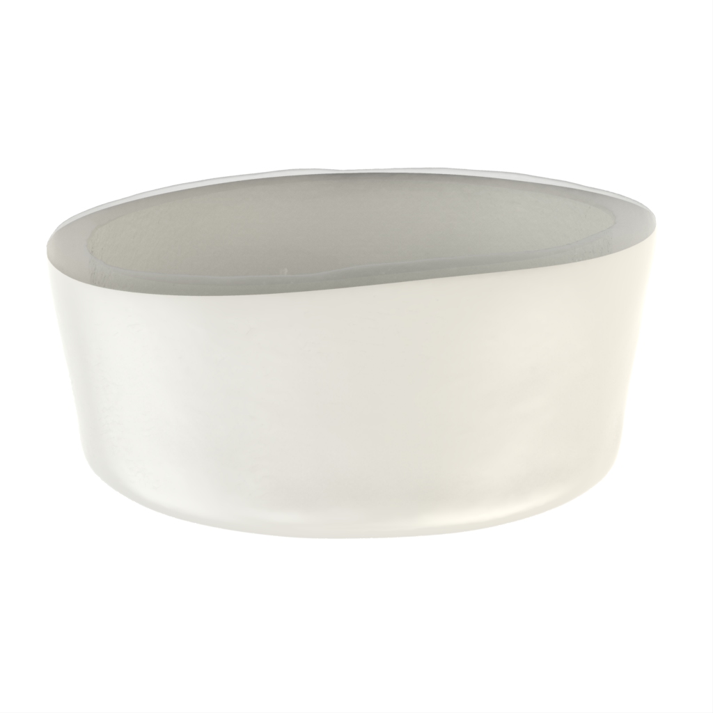 Olive Bowl in Lily White - Snacks Serveware - Side View