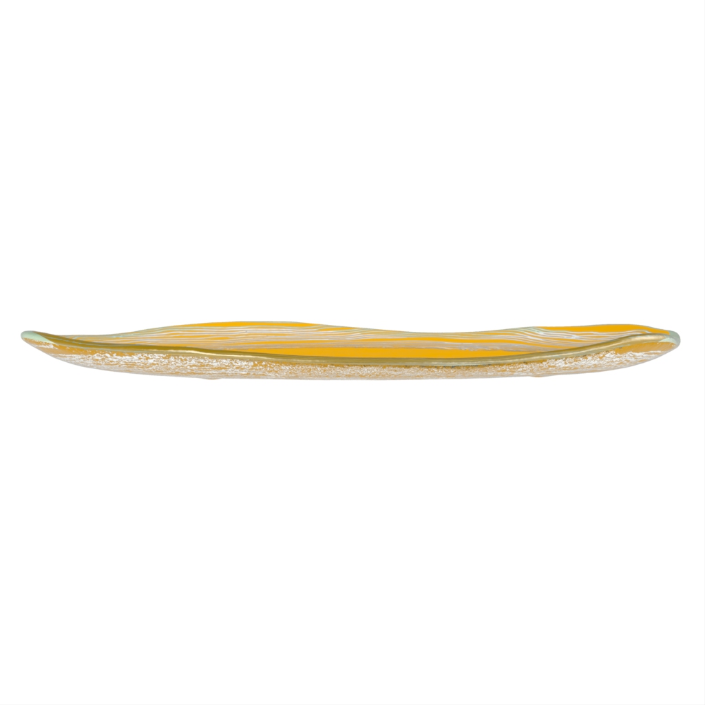 Organic Dinnerware in Freesia Yellow - Organic Plates - Side View