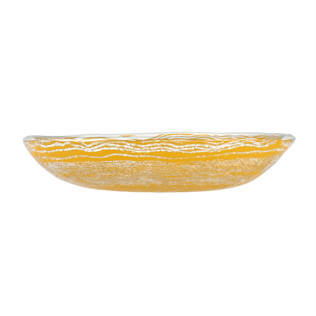 Organic Dinnerware in Freesia Yellow - Organic Plates - Side View