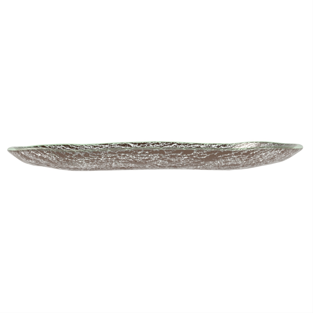 Oval Salad Plates - Side Plates | MyGlassStudio - Side View