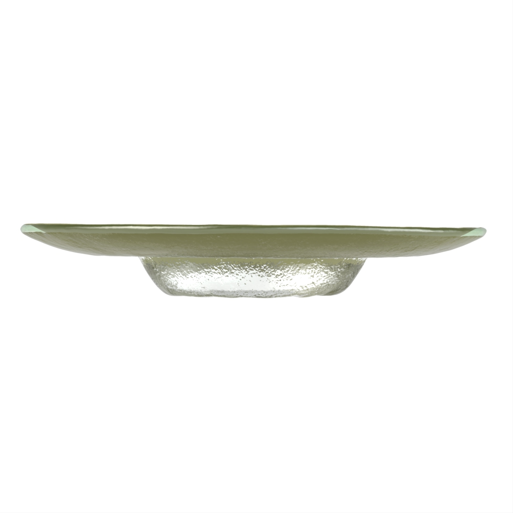 Pasta Plate in Olive Silver Green - Restaurant Plates - Side View