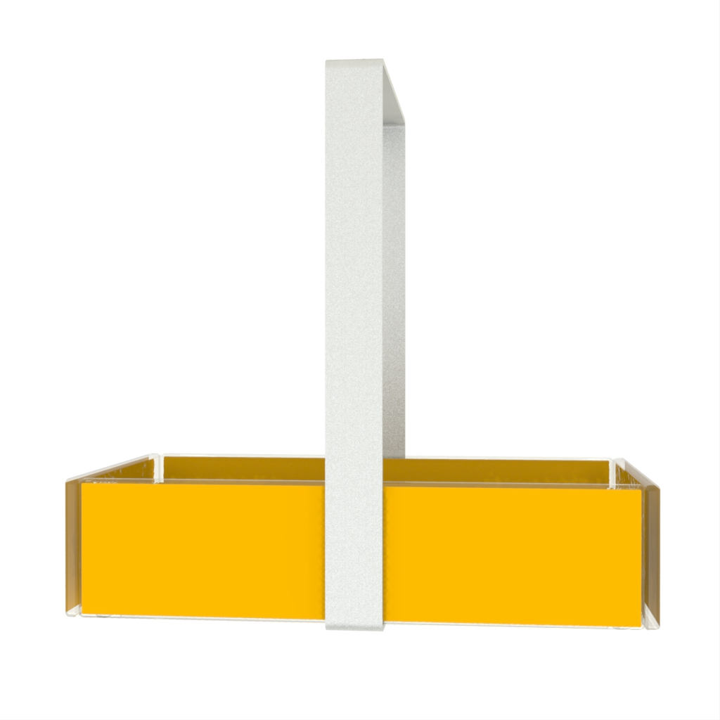 Restaurant Table Caddy in Freesia Yellow - Table Accessories - Side View