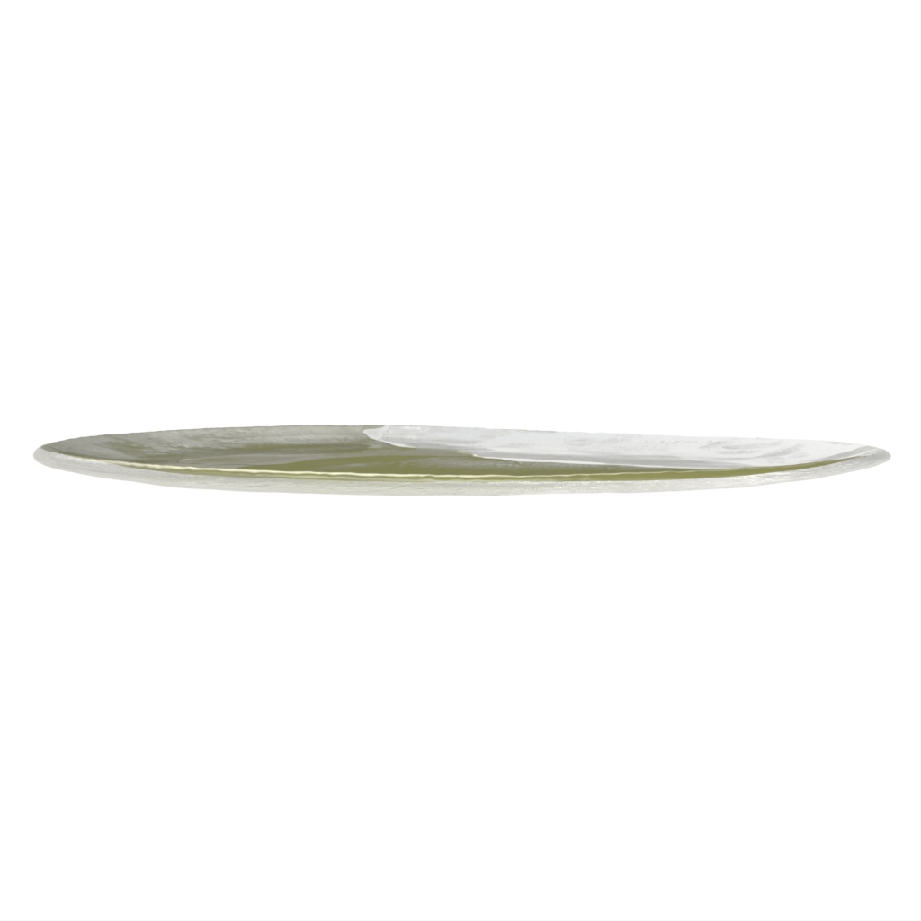 Rimless Plate in Milk White - Coupe Plates - Side View