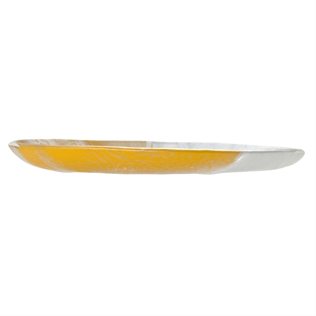 Rimless Plate in Milk White - Coupe Plates - Side View