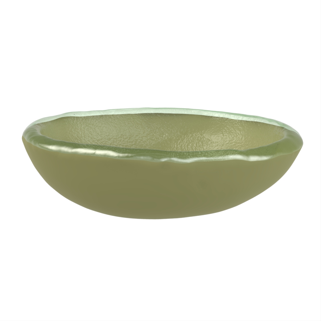 Small Dipping Bowl in Olive Silver Green - Restaurant Bowls - Side View