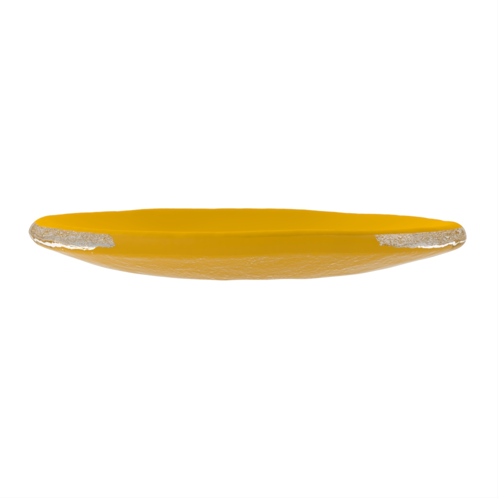 Tasting Plate in Freesia Yellow - Catering Serveware - Side View